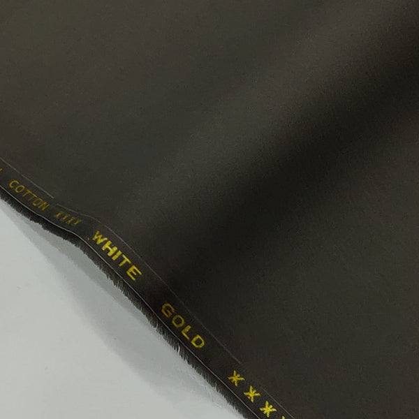 Olive - White Gold Cotton Fabric