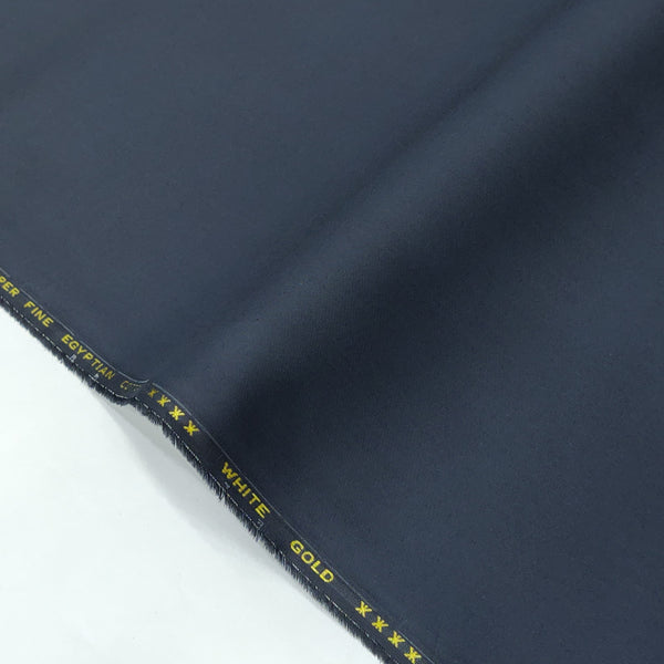 Dark Grey - White Gold Cotton Fabric